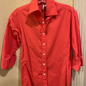 J crew coral button shirt